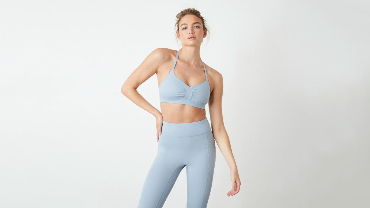 bandier blue bra